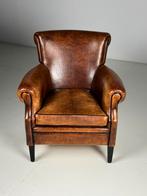 Fauteuil schapenleer klassiek, Huis en Inrichting, Ophalen, Zo goed als nieuw, 75 tot 100 cm