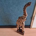 Houten olifant, Ophalen of Verzenden, Wild dier, Beeldje of Figuurtje