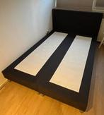 Mooie twee personen boxspring, Zwart, Tweepersoons, Zo goed als nieuw, 200 cm