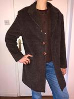 Wollen mantel bruin, Kleding | Dames, Jassen | Winter, Bruin, Maat 42/44 (L), Ophalen of Verzenden, Zo goed als nieuw