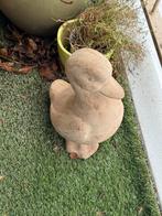 Gratis tuin / balkon deco en zitje, Ophalen, Gebruikt, Beton, Dierenbeeld