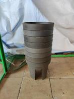 8 plantenbak voor over balkon/ balkonbak. Grijs/ zwart (M50), Tuin en Terras, Kunststof, Gebruikt, Minder dan 30 cm, Minder dan 60 cm