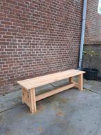 Eiken tuinbank 158x38x45 LxBxH(maatwerk mogelijk), Tuin en Terras, Ophalen of Verzenden, Nieuw, Hout