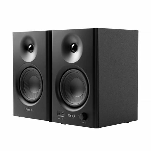 Edifier actieve studio monitor speakers, MR4 zwart, Audio, Tv en Foto, Luidsprekers, Zo goed als nieuw, Front, Rear of Stereo speakers
