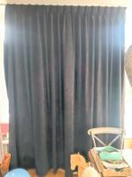 Zwarte Velours Gordijnen - 2x 174x244, Huis en Inrichting, Gebruikt, 200 cm of meer, Zwart, 150 tot 200 cm