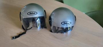 Brommer, scooter, motor helm van Nau maat M  en maat XL beschikbaar voor biedingen
