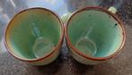 2 groene koppen/koffie mokken., Huis en Inrichting, Keuken | Complete keukens, Ophalen, Nieuw, Overige materialen, Enkelwandige keuken