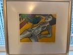 Corneille zeefdruk 2000 – 152/200 Oiseaux et femme, Antiek en Kunst, Kunst | Litho's en Zeefdrukken, Ophalen of Verzenden