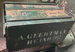 Legerkist van hout vintage, Ophalen, Zo goed als nieuw
