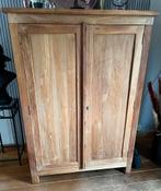 Eikenhouten computerkast/meubel, Ophalen, Gebruikt, 70 tot 120 cm, 120 tot 170 cm