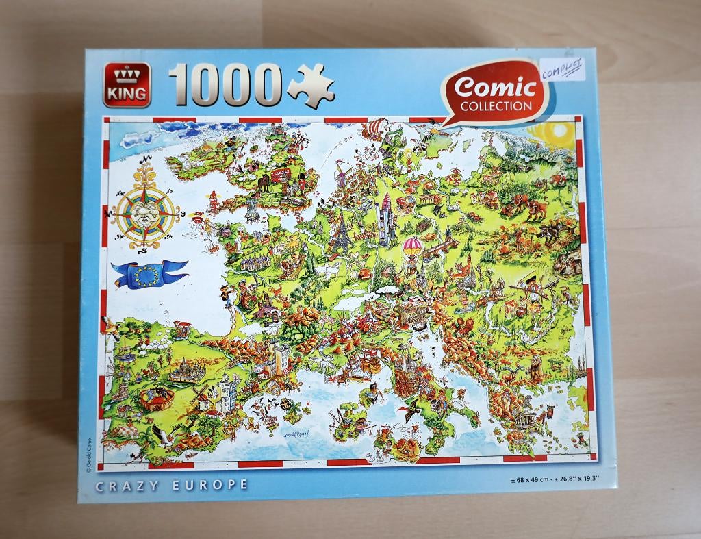 Puzzel King Comic Collection 1000 stukjes, Ophalen, 500 t/m 1500 stukjes, Zo goed als nieuw, Legpuzzel