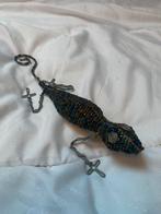 Hagedis/gekko, metaaldraad/kralen, Afrika, Huis en Inrichting, Woonaccessoires | Overige, Ophalen, Nieuw