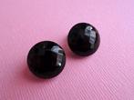 jwg Vintage 30s Art Deco git gitten oorbellen zwart clips, Verzenden, Overige materialen, Oorbellen, Met edelsteen