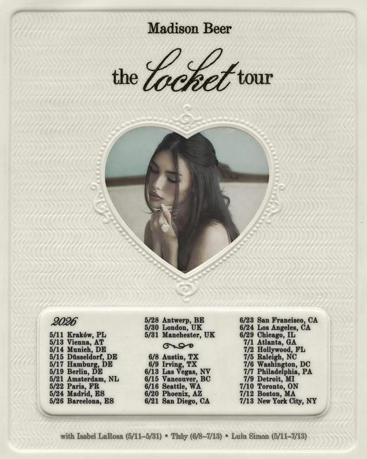 2 zitplaatsen Madison Beer – The Locket Tour Antwerpen, Tickets en Kaartjes, Concerten | Pop, Twee personen, Mei