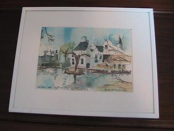 aquarel Kasteel van Rhoon beschikbaar voor biedingen
