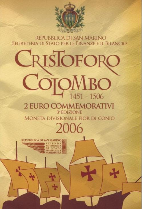 GEZOCHT 2 euro San Marino 2006, Postzegels en Munten, Munten | Europa | Euromunten, Losse munt, 2 euro, San Marino, Ophalen of Verzenden