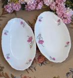 Set van 2 brocante schaaltjes,roze anjer,Thun czechoslovakia, Antiek en Kunst, Ophalen of Verzenden