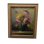 Bloemstilleven met Chrysanten Tilly Moes 1899-1979, jaren 60, Ophalen of Verzenden
