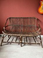 Rotan bank, Huis en Inrichting, Banken | Sofa's en Chaises Longues, Riet of Rotan, Minder dan 150 cm, Bohemian vintage, Minder dan 75 cm