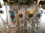 Bierglazen warsteiner diversen prints, Ophalen of Verzenden, Zo goed als nieuw, Glas of Glazen, Overige merken