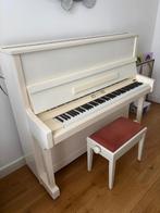 Piano: Nette witte Perzina GP 129, Muziek en Instrumenten, Ophalen, Wit, Zo goed als nieuw, Piano