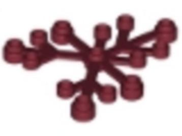 Lego Bladeren 5x Bladeren Groot Dark Red 2417 (NIEUW) beschikbaar voor biedingen