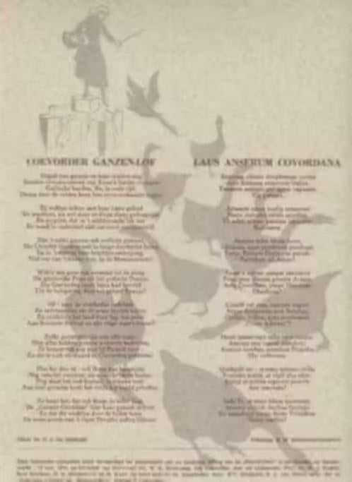 Coevorden Rijmprent Picardt Club Coevorder Ganzenlof 1978., Ophalen of Verzenden, Zo goed als nieuw