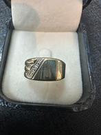 14k gouden ring met 0,01 crt diamant, Ophalen of Verzenden, Zo goed als nieuw, 17 tot 18, Dame