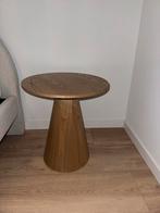 Bijzettafel rond houtlook 2stuks, Huis en Inrichting, Tafels | Bijzettafels, Minder dan 55 cm, Rond, Nieuw, Hout