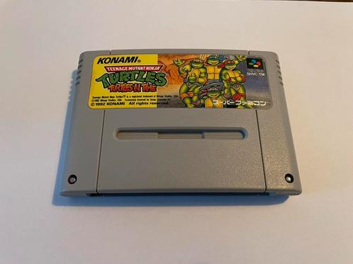 Turtles IV Turtles in Time SNES Super Nintendo SFC NTSC, Spelcomputers en Games, Games | Nintendo Super NES, Zo goed als nieuw