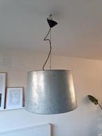 2 industriële zinken hanglampen, diameter 50 en h 32,5, Huis en Inrichting, Ophalen of Verzenden, Zo goed als nieuw, Rond