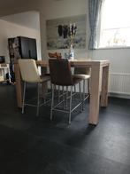 Bartafel met 4 barstoelen, Ophalen of Verzenden