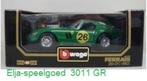 Bburago Ferrari 1:18 250 GTO 1962 kleur groen / wit. 3011, Nieuw, Ophalen of Verzenden, Bburago, Auto