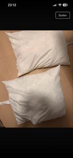2 IKEA hoofdkussens - zacht en comfortabel, Huis en Inrichting, Woonaccessoires | Kussens, Ophalen, Zo goed als nieuw, Wit, Rechthoekig
