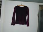 shirtje mt xs zwart met eroverheen tule in rood ,, Ophalen of Verzenden, Zo goed als nieuw, Lange mouw, Maat 34 (XS) of kleiner