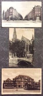 Amsterdam Oost Markt Centrum Kerk Zuid Station, Verzamelen, Ansichtkaarten | Nederland, Ophalen of Verzenden, Voor 1920, Gelopen