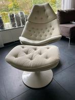Artifort draaistoel Geoffrey Harcourt F510 met poef, Huis en Inrichting, Fauteuils, Ophalen, Zo goed als nieuw, 75 tot 100 cm