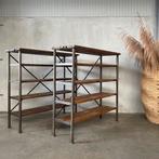 Oude stellingkast, vintage kast, stelling, industrieel, Antiek en Kunst, Curiosa en Brocante, Ophalen