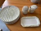 4 borden voor asperges met schaaltjes, Ophalen, Overige stijlen, Bord(en)