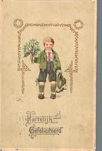 1916 kaart met goud Kinderkaart, Ophalen of Verzenden, Voor 1920, Gelopen, Kinderen