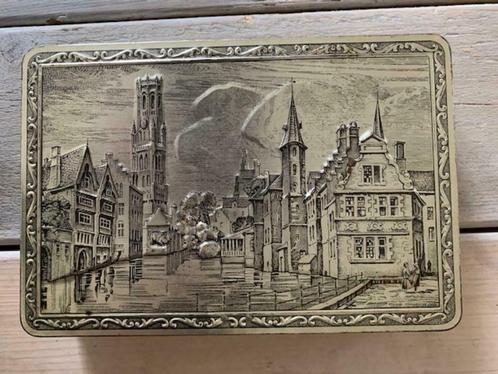 Mooi oud belgisch blik van brugge. G.b.c. Belgium., Verzamelen, Blikken, Gebruikt, Overige, Overige merken, Ophalen