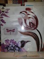 Schilderij Bloemen/tulp (Z193-12), Antiek en Kunst, Kunst | Schilderijen | Modern, Ophalen of Verzenden