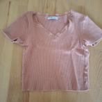 Pull & Bear roze crop top met kant maat M, Maat 38/40 (M), Verzenden, Nieuw, Korte mouw