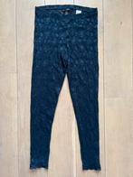 Nieuwe L blauwe kanten legging H&M egf lace bloemen flowers, Legging, H&M, Blauw, Nieuw