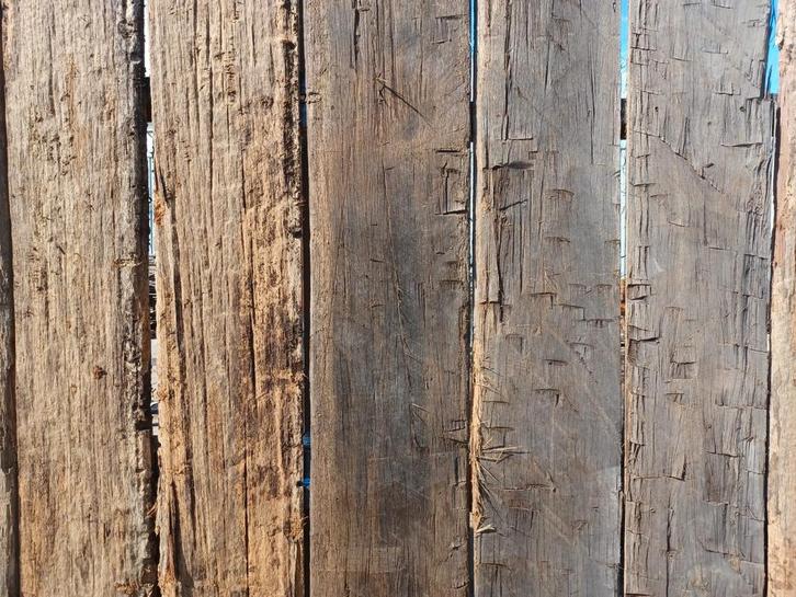 Meerpaal planken circulair hout, Tuin en Terras, Schuttingen, Hout, 1 tot 2 meter, Minder dan 3 meter, Ophalen