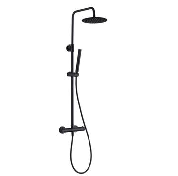 NIEUW ; Opbouw regendouche set Zwart Mat 20cm hoofddouche  beschikbaar voor biedingen
