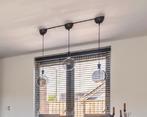 Moderne Lamp met 3 Bollen, Ophalen of Verzenden, Zo goed als nieuw, Glas, Minder dan 50 cm