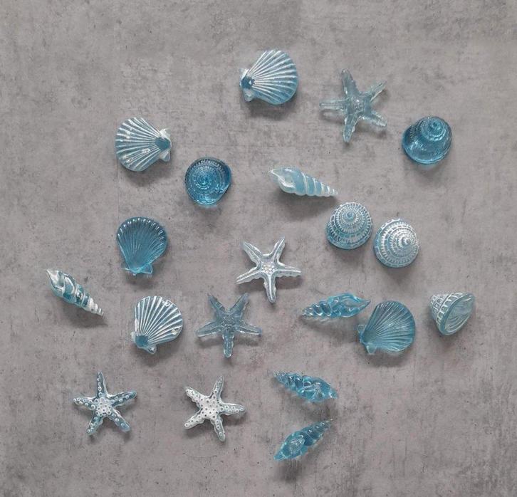 Divers DECORATIE materiaal: schelpjes, bloemetjes, siersteen, Huis en Inrichting, Woonaccessoires | Overige, Zo goed als nieuw