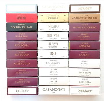 Xerjoff Niche Parfum Samples met gratis Luxedoosje beschikbaar voor biedingen