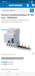 aardlekschakelaar 63A / 300 mA, Ophalen of Verzenden, Nieuw, Schakelaar